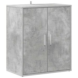 vidaXL Shoe Cabinet Concrete Grey 60x35x70 cm Engineered Wood