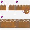 vidaXL Lawn Edgings 10 pcs Rusty 103 x 0.05 x 22 cm Weathering Steel