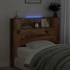 vidaXL Headboard Old Wood 120 x 15 x 103.5 cm Engineered Wood