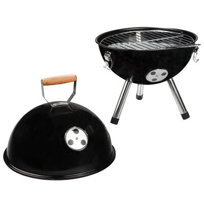 HI Mini Charcoal Kettle Grill BBQ Black