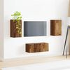 vidaXL TV Cabinet Set Wall-mounted 2 pcs Old Wood Engineered Wood