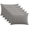 vidaXL Cushion Cover 6 pcs HEERLEN Light Grey 50 x 80 cm Corduroy