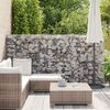 vidaXL Gabion Wall with Covers Galvanised Steel 100x20x150 cm