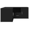 vidaXL Corner Cabinet Black 160x40x45 cm Engineered Wood
