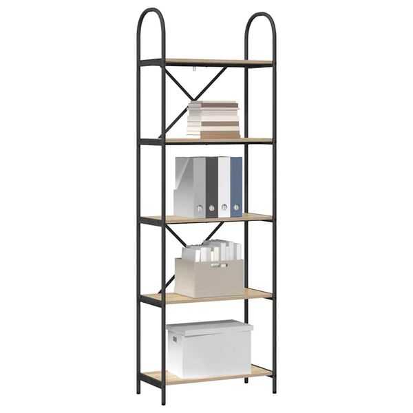 vidaXL Bookshelf Sonoma Oak 60 x 30 x 183 cm Engineered wood