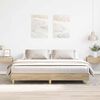 vidaXL Bed Frame without Mattress Sonoma Oak 160x200cm Engineered Wood