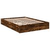 vidaXL Bed Frame with Drawers without Mattress Smoked Oak 150x200 cm King Size