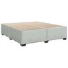 vidaXL Box Spring Bed with Mattress Light Grey 200x200 cm Velvet