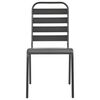 vidaXL Stackable Garden Chair Set 5 pcs Anthracite Powder-coated Steel