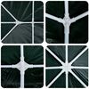vidaXL Party Tent Green and White 400 x 400 x 266 cm