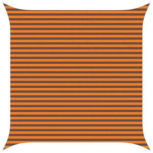 vidaXL Sun Shade Sail Orange and Brown 4 x 4 m 100% Polyester Oxford