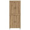 vidaXL Highboard 2 pcs Artisan Oak Engineered Wood
