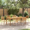 vidaXL Garden Dining Set 7 pcs Beige Poly rattan
