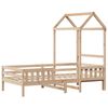 vidaXL Bed Frame with Roof without Mattress 80x200 cm