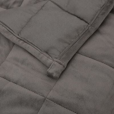 vidaXL Weighted Blanket Grey 152x203 cm 11 kg Fabric