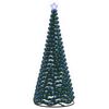 vidaXL LED Tinsel Christmas Tree with Base EKENAS 250 cm 370 LEDs Blue