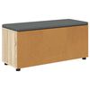 vidaXL Hall Bench with Cushion with Door Sonoma Oak 100 x 38 x 46 cm