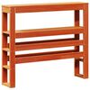 vidaXL Headboard with Shelves Wax Brown 100 cm Solid Wood Pine