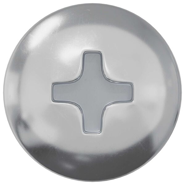 vidaXL Wood Screw 12 pcs Silver 9.8 x 53 mm Steel