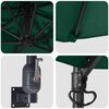 vidaXL Garden Parasol Green and Black 248 x 248 x 148 cm