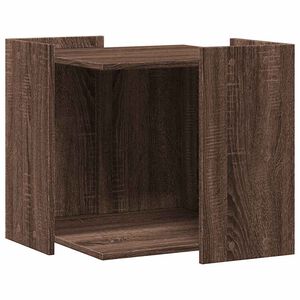 vidaXL Cat Litter Box Enclosure Brown Oak 53 x 53 x 51 cm