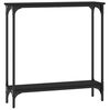 vidaXL Console Table Black 75x22.5x75 cm Engineered Wood