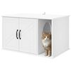 vidaXL Cat House White 85 x 55 x 50 cm Engineered Wood