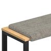 vidaXL Bench Cushion Faux Suede Fabric Light Grey Depth 35 cm