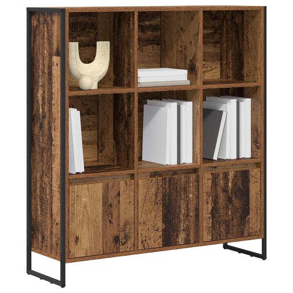 vidaXL Book Cabinet 2 pcs Old Wood 99.5 x 30 x 108 cm Engineered Wood