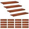 vidaXL Stair Treads 20 pcs 90 x 30 x 2 cm Brown Solid Beech Wood