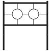 vidaXL Metal Replace Headboard Black 75 cm