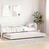 vidaXL Bed Frame White 90 x 200 cm Solid Pine wood
