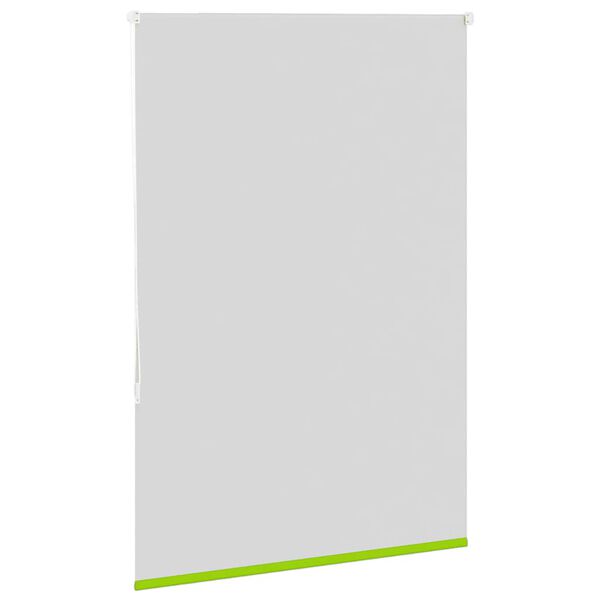 vidaXL Roller Blind Blackout Leaves Green 110x130 cm Fabric Width 105.7 cm Polyester