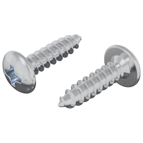 vidaXL Screw 2 pcs Silver M4 x 16 mm Steel