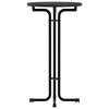vidaXL Bar Table Black &Oslash;60x110 cm Engineered Wood and Steel