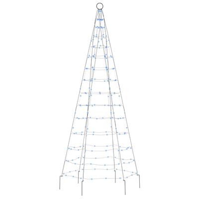 vidaXL Christmas Tree Light on Flagpole 200 LEDs Blue 180 cm