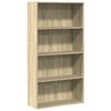 vidaXL Bookcase Sonoma Oak 80x30x152 cm Engineered Wood