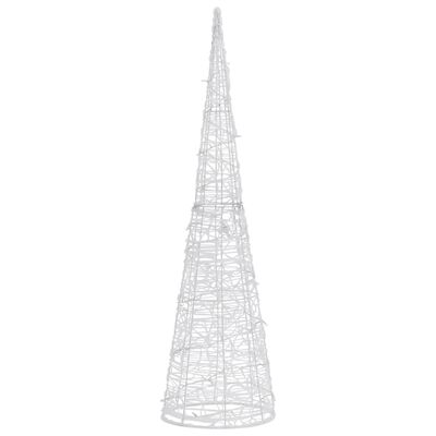 vidaXL Acrylic Decorative Pyramid LED Light Cone Cold White 120 cm