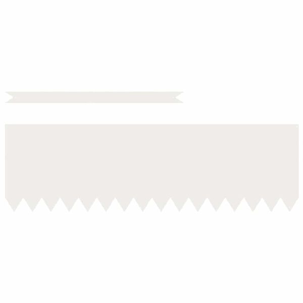 vidaXL Lawn Edging 30 pcs White 100 x 0.05 x 30 cm Cold Rolled Steel