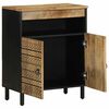 vidaXL Sideboard 60x33.5x75 cm Solid Rough Wood Mango