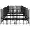 vidaXL Outdoor Dog Kennel Steel 11.26 m&sup2;