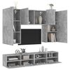 vidaXL 5 Piece TV Wall Units Concrete Grey Engineered Wood