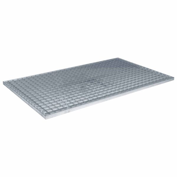vidaXL Grating Silver 100 x 60 x 2 cm Hot-Dip Galvanised Steel
