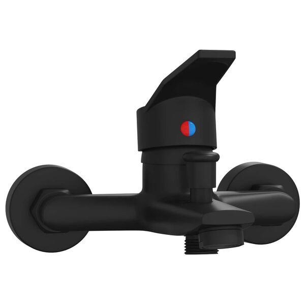 vidaXL Shower Mixer Tap Black G 1 / 2 inches