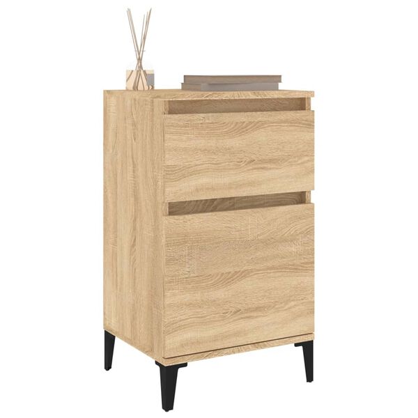 vidaXL Bedside Cabinet Sonoma Oak 40x35x70 cm