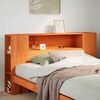vidaXL Headboard with Storage Wax Brown 150 cm Solid Wood Pine