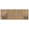 vidaXL Headboard with Cabinet 3 pcs Artisan Oak Engineered Wood