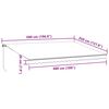 vidaXL Manual Retractable Awning Burgundy 500x350 cm