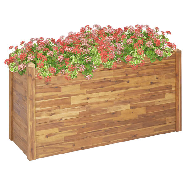 vidaXL Garden Raised Bed 160x60x84 cm Solid Acacia Wood