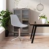vidaXL Swivel Dining Chair White PP